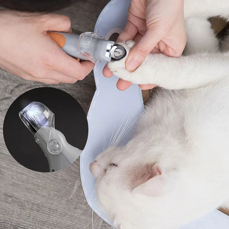 Cortañas con Luz LED para Perros y Gatos – Acero Inoxidable – Mango Ergonómico – Con Iluminación