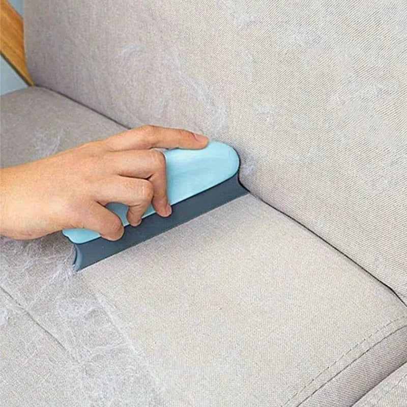 Cepillo Quitapelos para Perros y Gatos – Elimina Pelo de Ropa y Muebles – ABS+TPR – Azul/Rojo