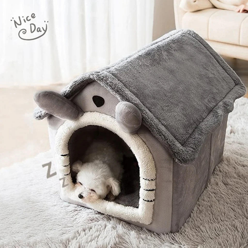 Casita Cálida Plegable para Perros y Gatos