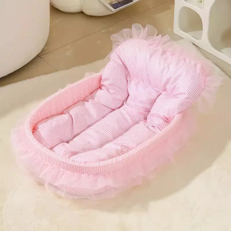Cama Macaron Suave y Lavable para Mascotas