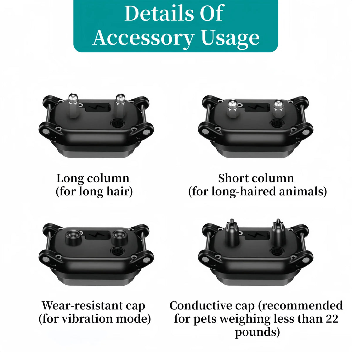 Collar de Adiestramiento Eléctrico para Perros – 1000m – Sonido/Vibración/Estímulo – Impermeable