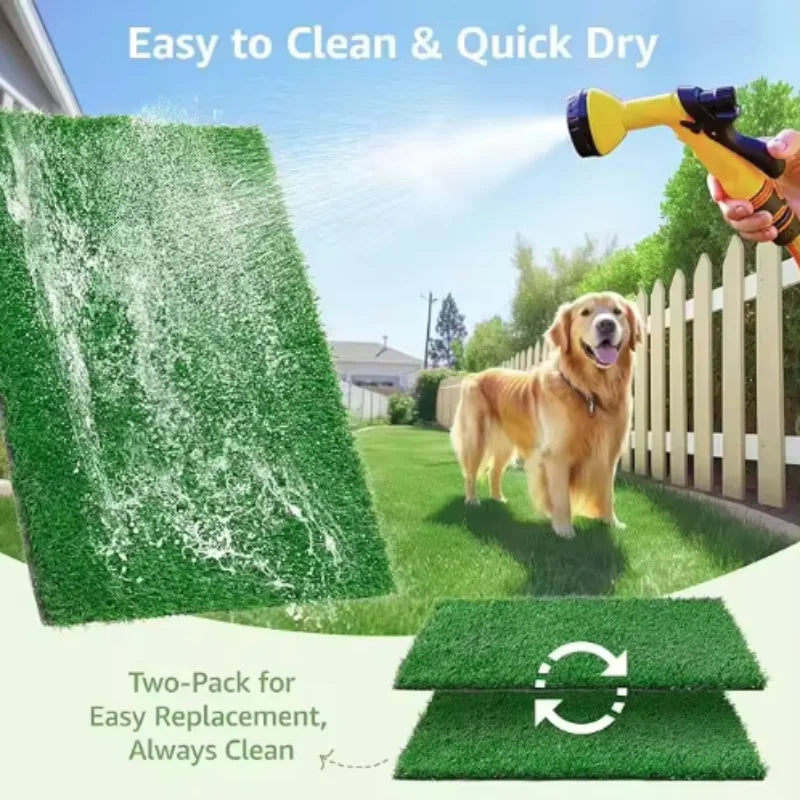 Alfombra de Césped Artificial para Entrenamiento de Perros – Lavable y Reutilizable – Interior