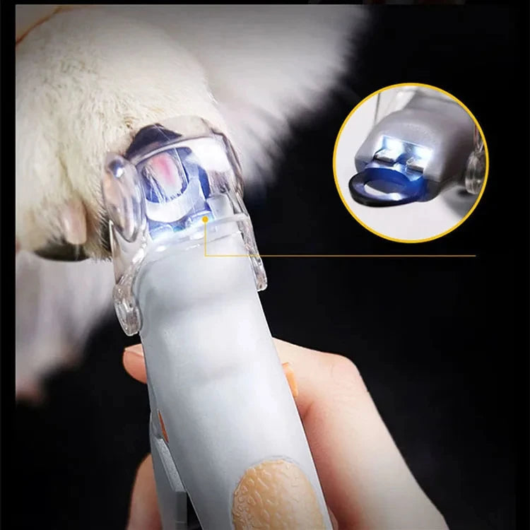Cortañas con Luz LED para Perros y Gatos – Acero Inoxidable – Mango Ergonómico – Con Iluminación