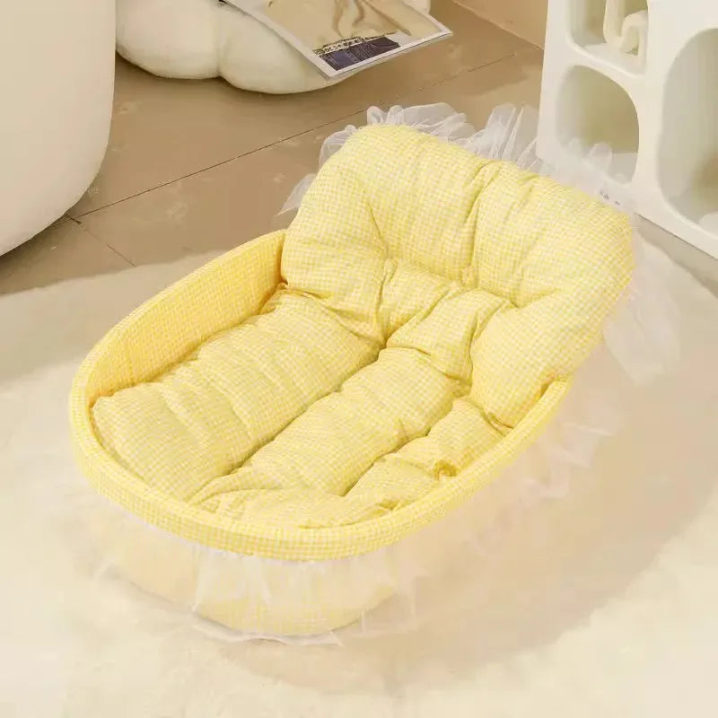 Cama Macaron Suave y Lavable para Mascotas