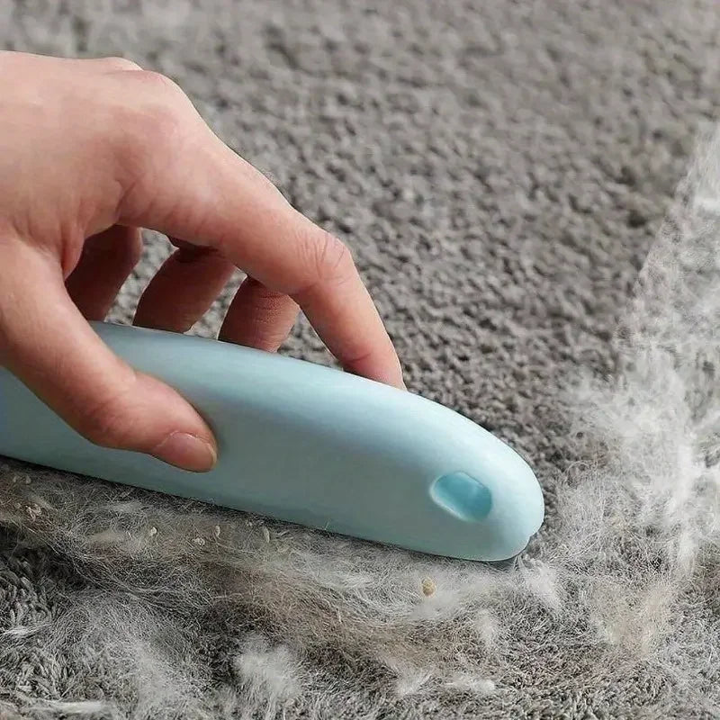 Cepillo Quitapelos para Perros y Gatos – Elimina Pelo de Ropa y Muebles – ABS+TPR – Azul/Rojo