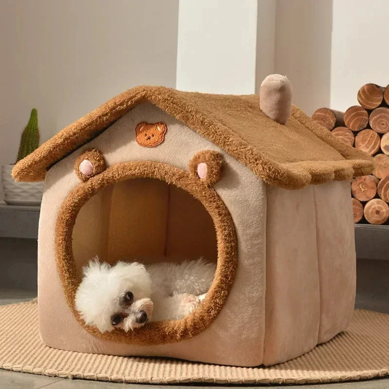 Casita Cálida Plegable para Perros y Gatos