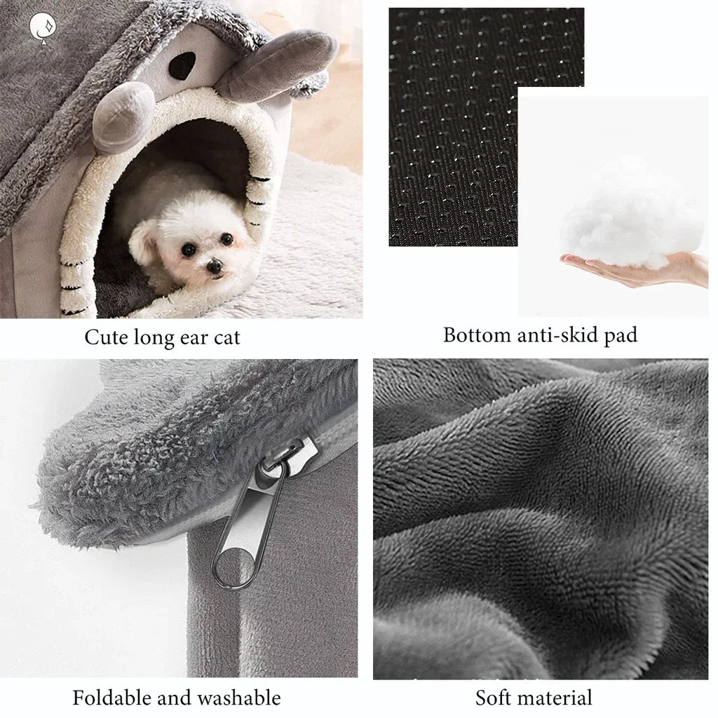 Casita Cálida Plegable para Perros y Gatos