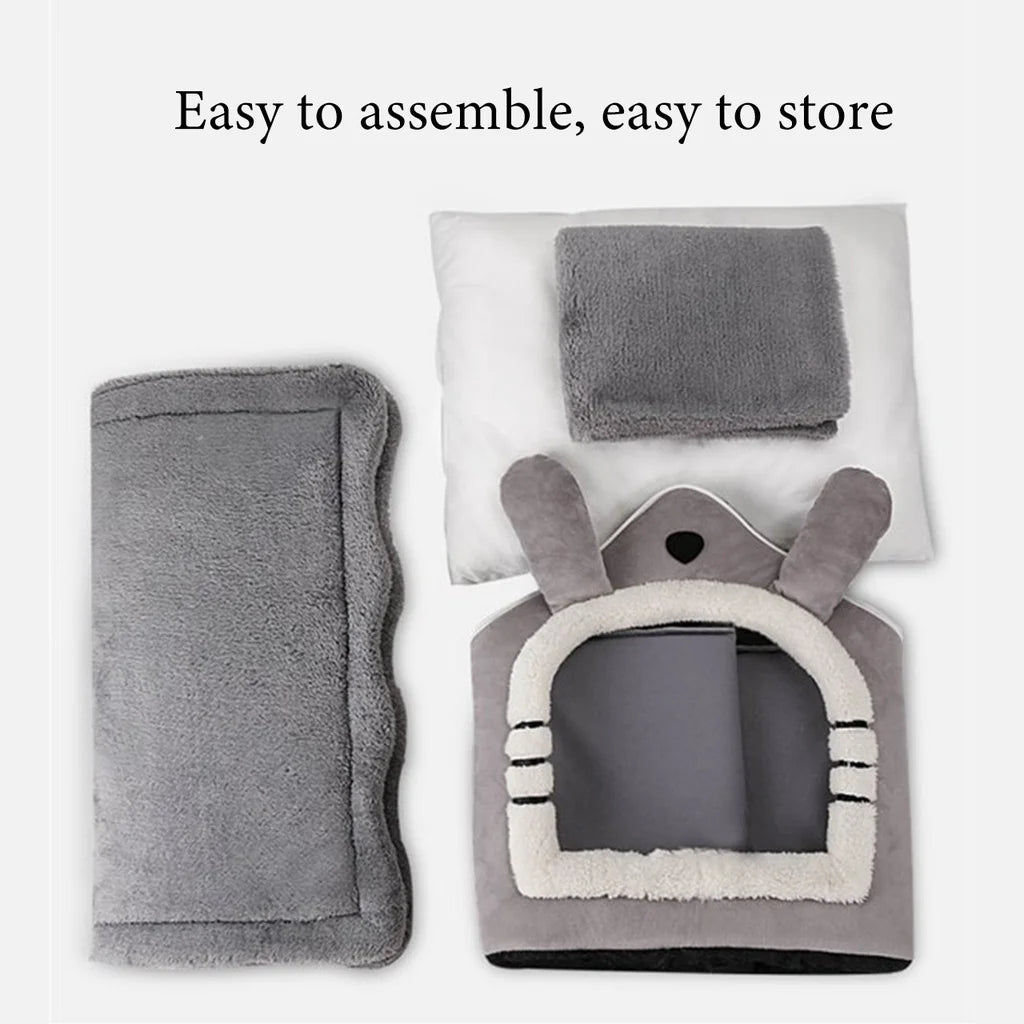 Casita Cálida Plegable para Perros y Gatos