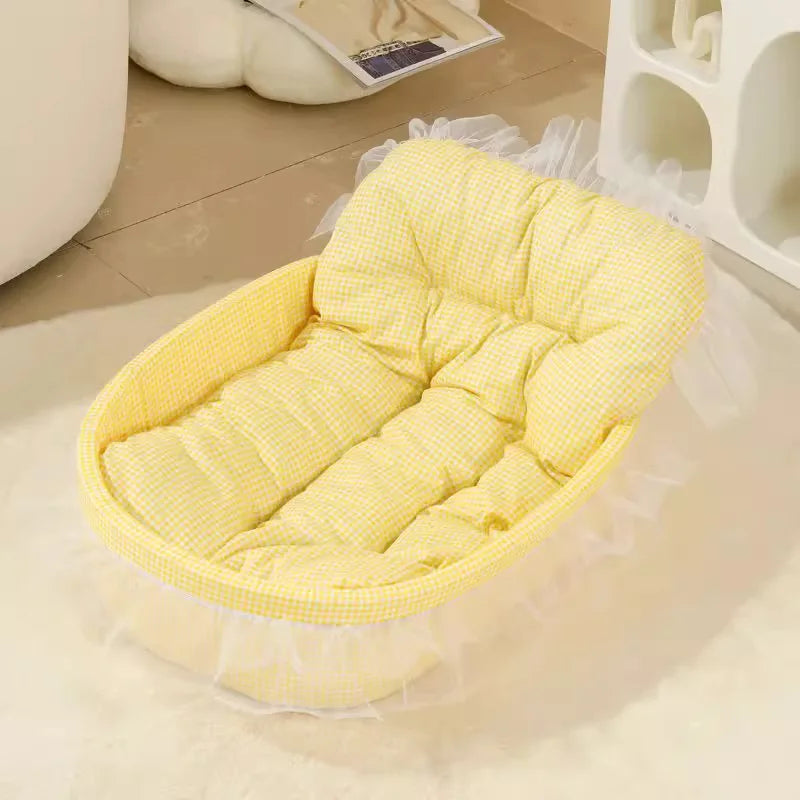 Cama Macaron Suave y Lavable para Mascotas