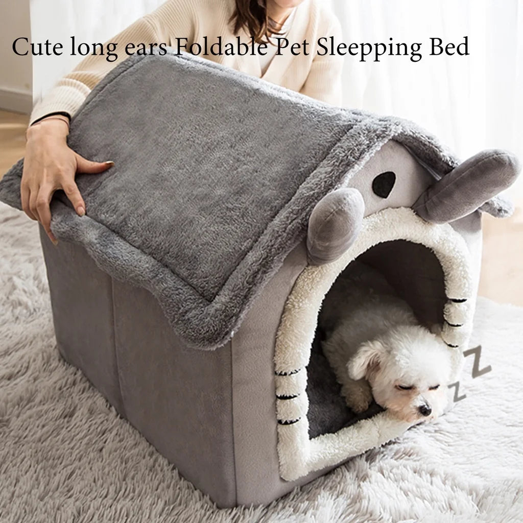 Casita Cálida Plegable para Perros y Gatos