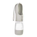 Botella de Agua Portátil 2 en 1 con Comedero para Perros – 258ml – Plástico – Verde/Gris/Rosa