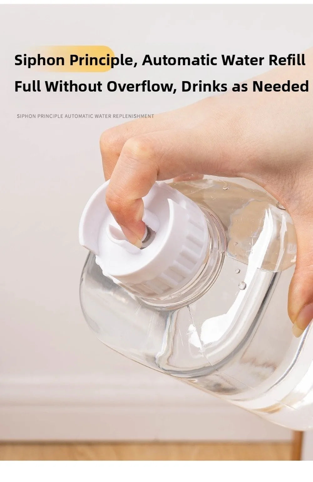 Comedero Automático con Dispensador de Agua para Mascotas – 1.5L Comida / 1.2L Agua – PP+PE